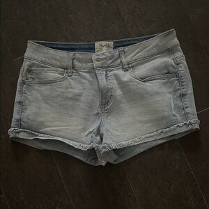 Mudd Women's Faded Blue Jean Shorts